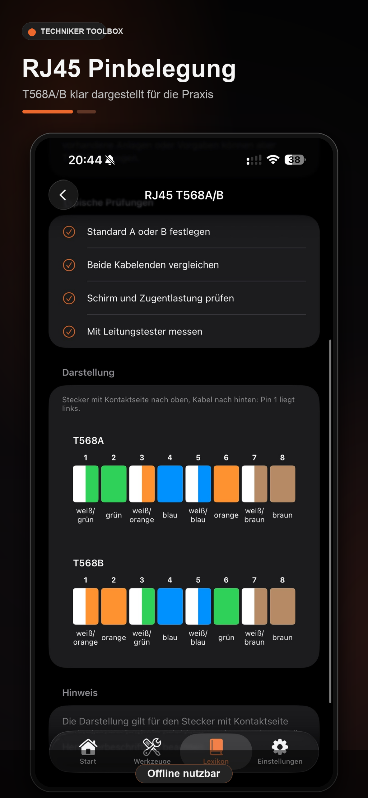 Techniker Toolbox App Screenshot