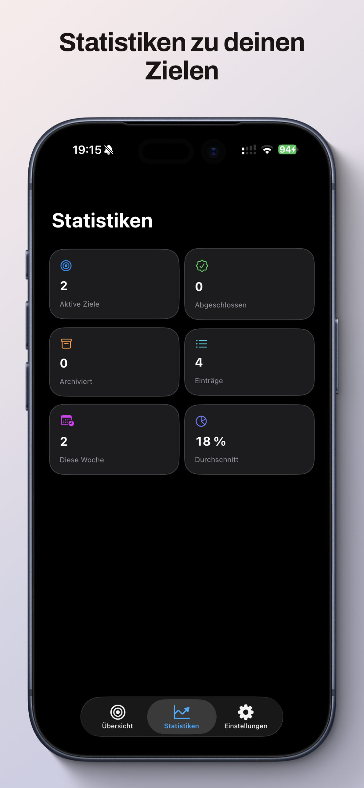 ZielTracker App Screenshot