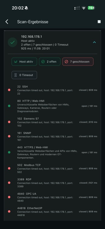 OT Port Checker Screenshot 2