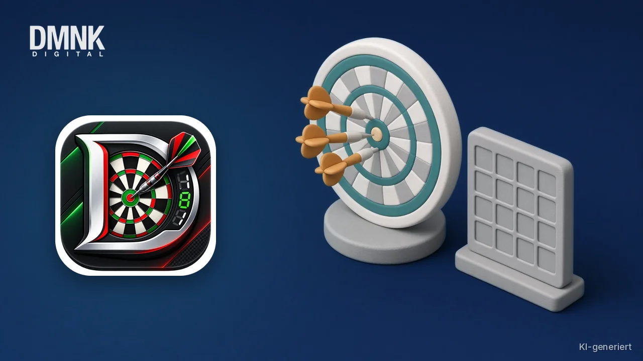 Darts zählen per App: Dart Trackly für X01 und Cricket
