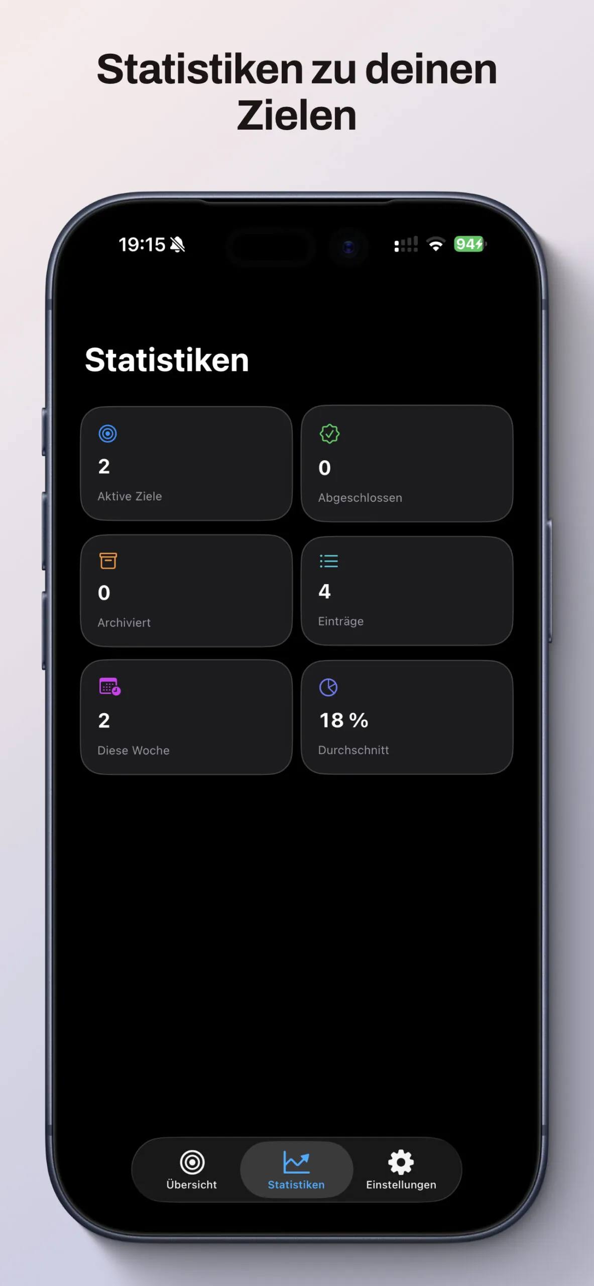 ZielTracker App Screenshot